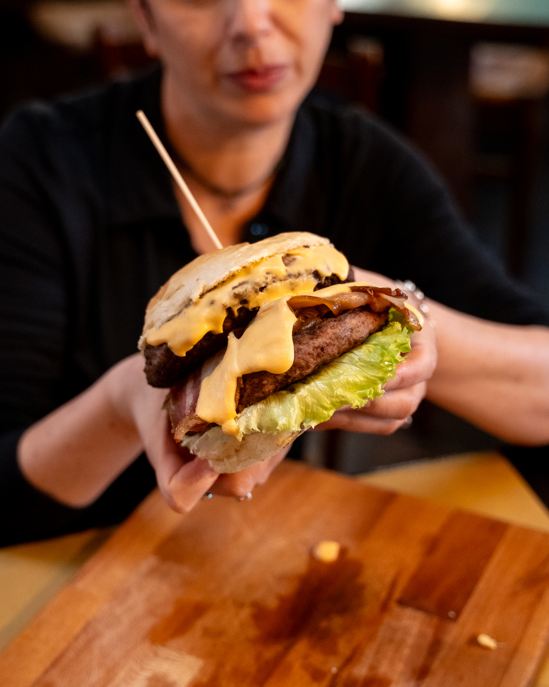 Burger servito all'Enfant Prodige